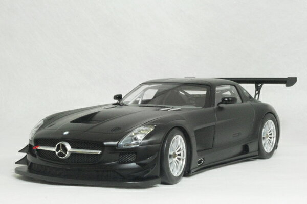 ミニチャンプス 1/18 スケールメルセデス ベンツ SLS AMG GT3 ストリートマットブラック