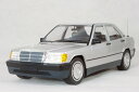 ミニチャンプス 1/18 スケール ミニカーメルセデス ベンツ 190 E ( W201 ) 1982年、シルバーMERCEDES BENZ MINICHAMPS