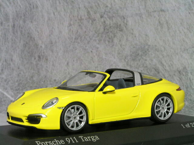 ミニチャンプス 1/43 ポルシェ 911 ( 991 ) タルガ / レーシング イエロー