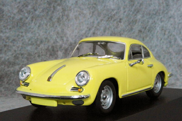 ミニチャンプス 1/43 スケール ミニカーポルシェ 356 C カレラ 21963年 イエロー