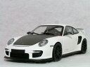 ミニチャンプス ミニカー 1/18 スケール ポルシェ 911( 997-2 ） GT2 RS ( 2011 ) ホワイト / フロント トランク カーボン ブラック / ホィール ブラック