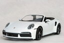 ミニチャンプス 1/18 スケール ミニカーポルシェ 911 ( 992 ) ターボ S カブリオレ2020年 ホワイト メタリック