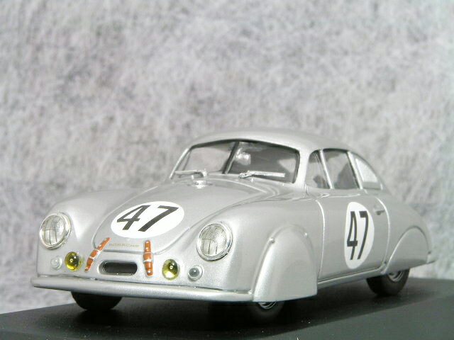 ミニチャンプス ミニカー 1/43 スケールポルシェ 356 SL Gmudクーペ 1951年 ルマン24時間レース 47