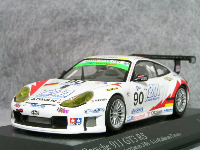 ミニチャンプス 1/43 ポルシェ 911 ( 996 ) GT3 RS / T2M レーシング プロダクツ 2004年 スパ・フランコルシャン 1000km / バニーナ・イクス