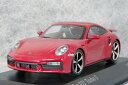 ミニチャンプス ミニカー 1/43 スケールポルシェ 911 ( 992 ) ターボ S2020年 カーマイン レッドPORSCHE MINICHAMPS