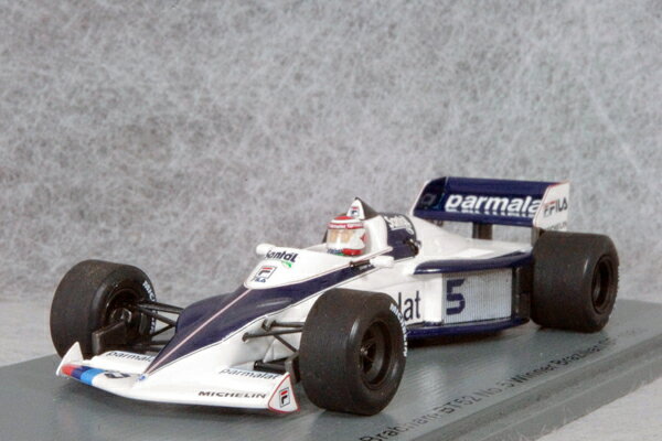 スパーク ミニカー 1/43 スケールブラバム BMW BT52ネルソン・ピケ1983年 ブラジル GP 優勝