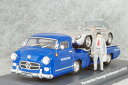 シュコー 1/43 スケール ミニカーメルセデス ベンツレーシングカー トランスポーター + 300 SLRMercedes Benz Schuco