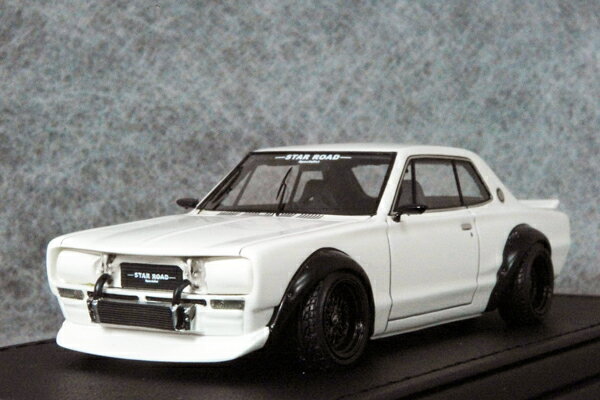 ignition モデルス ミニカー 1/43 スケールニッサン スカイライン2000 GT-R ( KPGC10 )スター ロード スペシャリスト デモカーホワイト