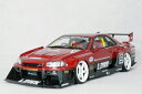 ignition モデルス ミニカー 1/18 スケールリバティー ウォークLB-ER34 スーパー シルエット スカイラインレッド / ブラック #9NISSAN LB-Works