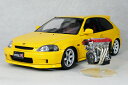 ignition モデルス ミニカー 1/18 スケールホンダ シビック ( EK9 ) タイプ Rカスタム バージョン / イエロー【 VTEC ( B16B ) エンジン 付属 】イグニッション モデル