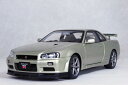 オートアート ミニカー 1/18 スケールニッサン スカイライン GT-R ( R34 )V-スペック 2 ニュルミレニアム ジェイド