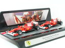 ホット ホィール 1/43 スケール ミニカーフェラーリ F102010年バーレン GP 1-2 フィニッシュ 記念 F.アロンソ / F.マッサ 2台セットHot Wheels Ferrari