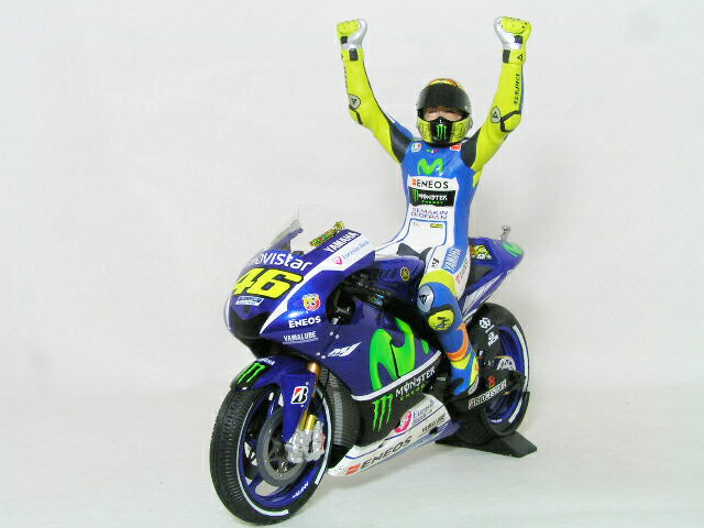 ミニチャンプス ミニカー 1/12ヤマハ YZR-M1 バレンティーノ ロッシ2015年 イギリス シルバーストーン 優勝車ヤマハ ファクトリー レーシング モビスタ ヤマハ