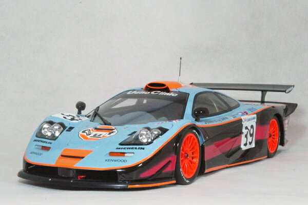 ミニチャンプス ミニカー 1/18 スケールマクラーレン F1 GTR 1997年 ル マン24時間ガルフ レーシング No.39関谷 正徳 選手