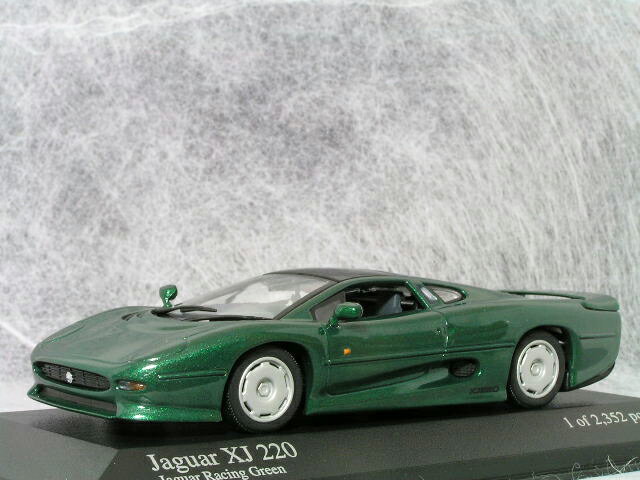 ミニチャンプス ミニカー 1/43 ジャガー XJ 220 / ジャガー レーシング グリーン