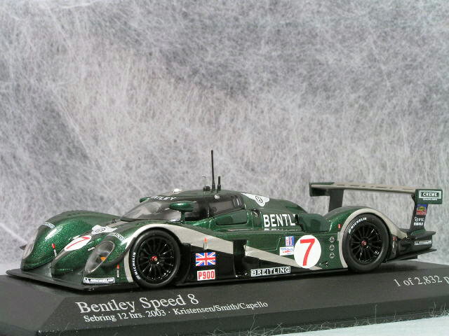 ミニチャンプス 1/43 ベントレー スピード エイト / 2003年セブリング12時間レース