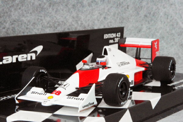 ミニチャンプス ミニカー 1/43 スケールマクラーレン ホンダ MP4/5Bゲルハルド・ベルガー1990年 ブラジル GP