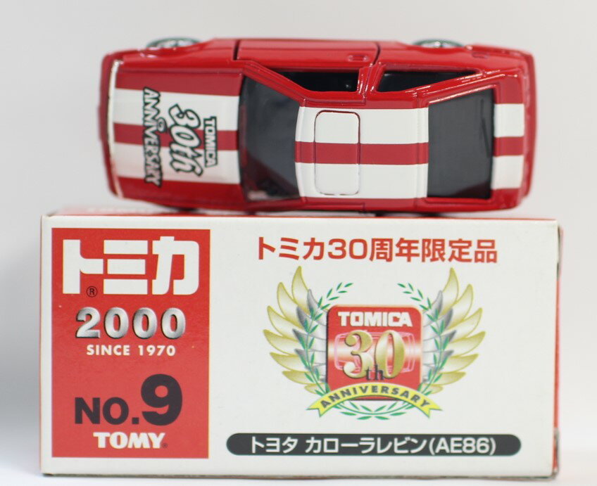 USED　トミカ 赤箱 30周年限定品No.9 トヨタ カローラ レビン(AE86) 240001007409