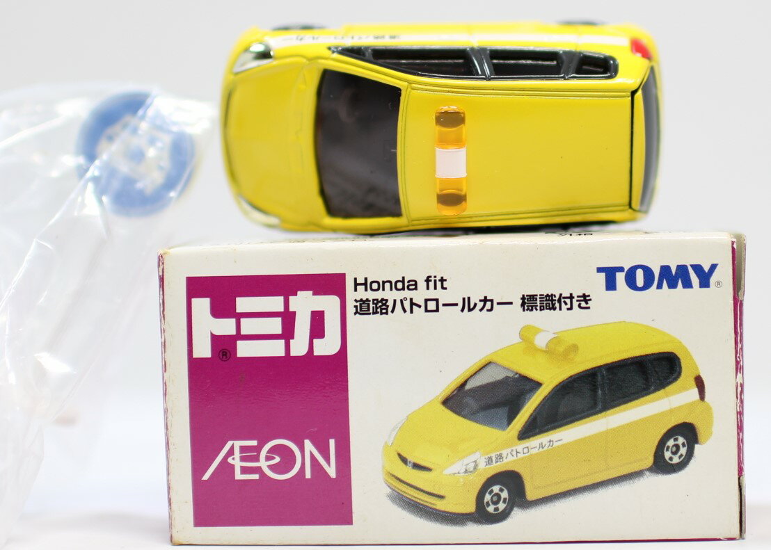 USED トミカ ホンダ フィット 道路パトロールカー 標識付き【イオン】 240001010582