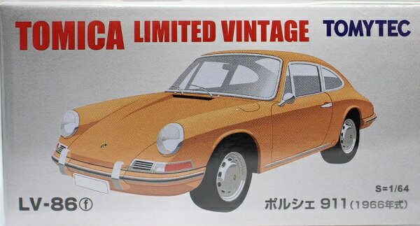 【新品】トミカリミテッドヴィンテージ 1/64 LV-86f ポルシェ911 黄色 240001015714