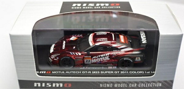 【新品】京商　KWAM1 03023　1/64 ニスモ限定 　MOTUL 　AUTECH　 GT-R #23 SUPER GT2011　レッドクローム　1/1488 240001023071のサムネイル