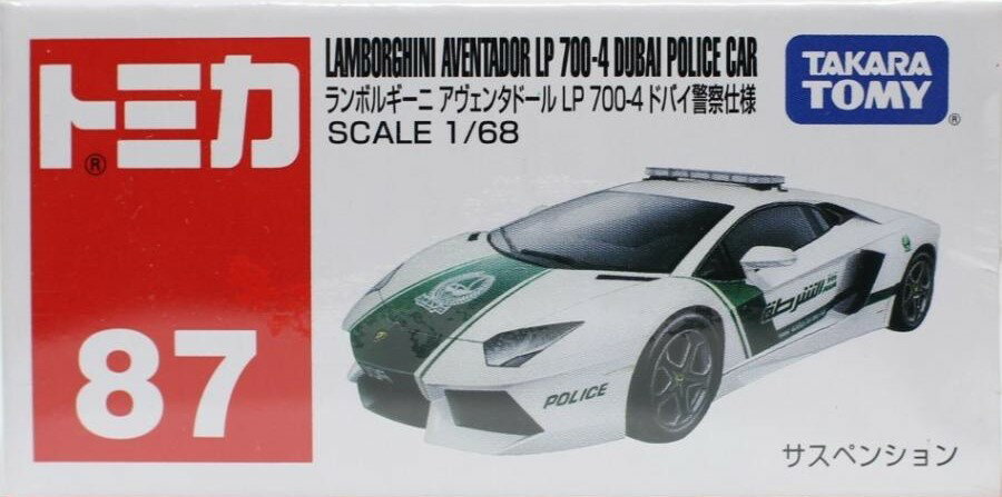 新品 トミカ 87 ランボルギーニ アヴェンタドール LP700-4ドバイ警察仕様 240001013254