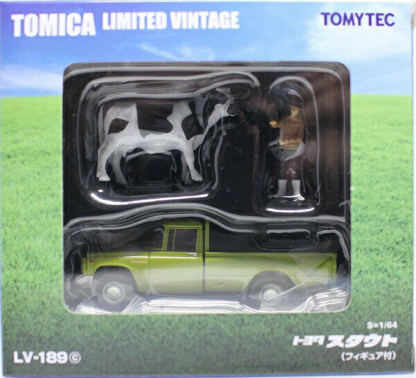 新品 トミカリミテッドヴィンテージ 1/64 LV-189c トヨタ スタウト 緑 フィギュア付 240001023954