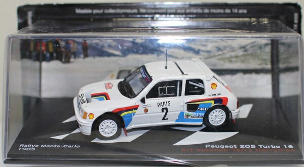 Rakuten - 新品 1/43　デアゴスティー　ラリーカーコレクション プジョー 205 ターボ　16　E2 1985 240001027730