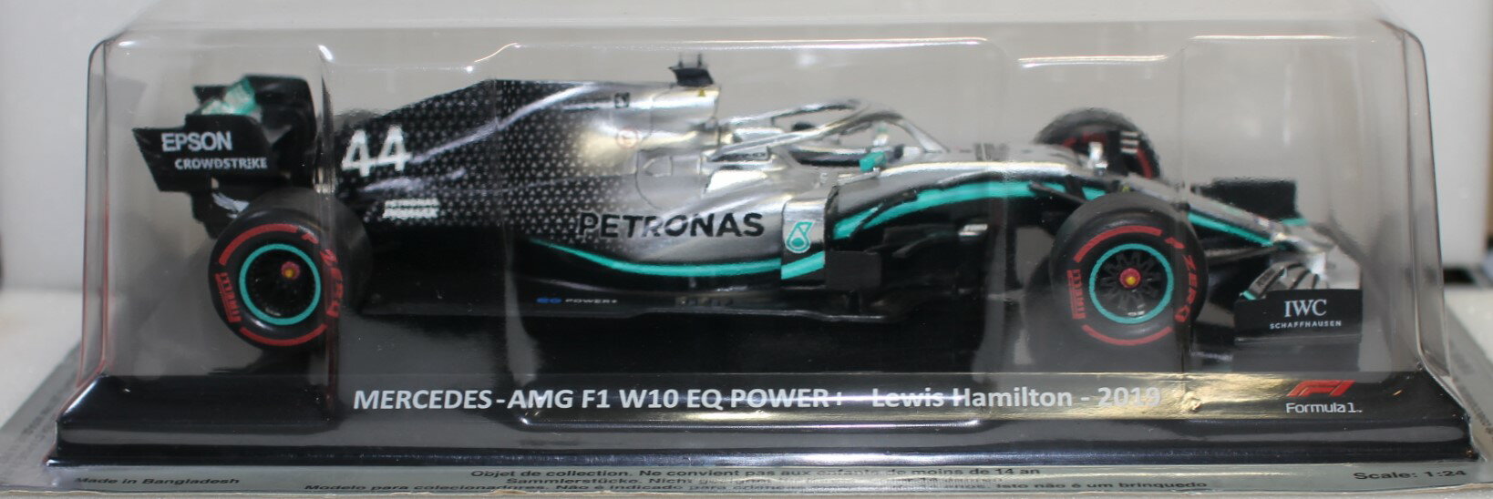Rakuten - 新品 240mm 1/24　フォーミュラー1コレクション メルセデスAMG F1 W10 EQ ルイス・ハミルトン 240001033405