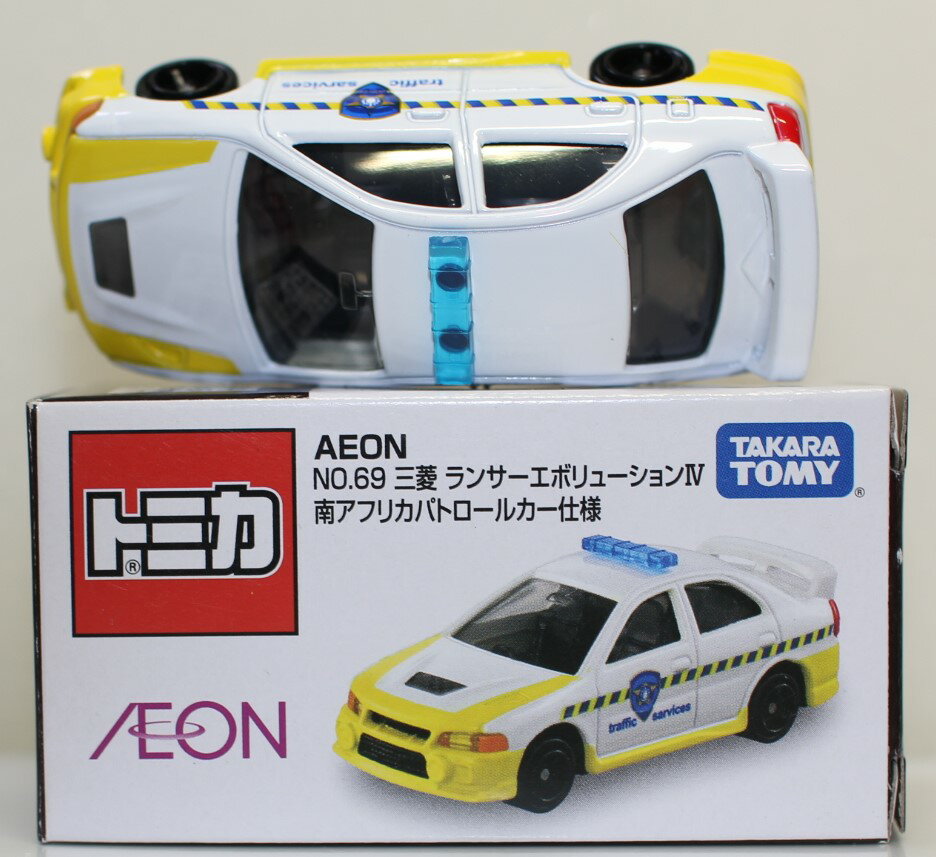 Rakuten - USED トミカ AEON NO.69 三菱 ランサーエボリューションIV 南アフリカパトロールカー仕様 240001033559