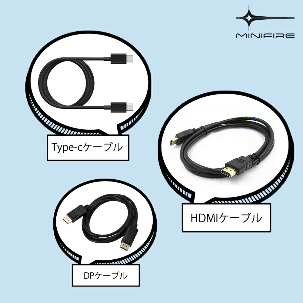樂天商城 - 1.5m HDMIケーブル 1.0m USB TYPE-Cケーブル 1.5m DisplayPortケーブル　Minifire