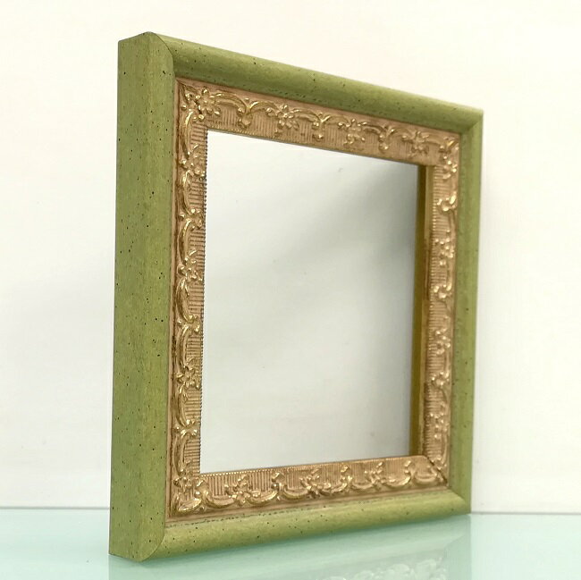 樹脂アンティークおしゃれ樹脂フレームD-8227額縁サイズ100mm×100mm【10センチ角】窓枠サイズ88mm×88mm アクリル裏板付 壁掛け用/箱なし