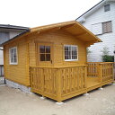 ログハウス ミニログハウス プレハブハウス アルナス10-45