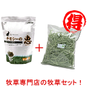 楽天ミニマル【お得な牧草専門店の牧草セット！】 ハイペット チモシーの恵 500g ＋牧草市場スーパープレミアムチモシー1番刈り牧草100g