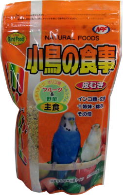 ナチュラルペットフーズ エクセル小鳥の食事皮むき600g