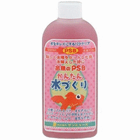 商品特長 金魚のフンやエサの食べ残しから発生する有害なアンモニアなどを微生物の働きで分解する。従来のPSBに加えカロチノイド、ミネラル分を強化配合しているため、体色の良い元気な金魚を育てることができます。 メーカー 株式会社　サンミューズ 対象観賞魚　