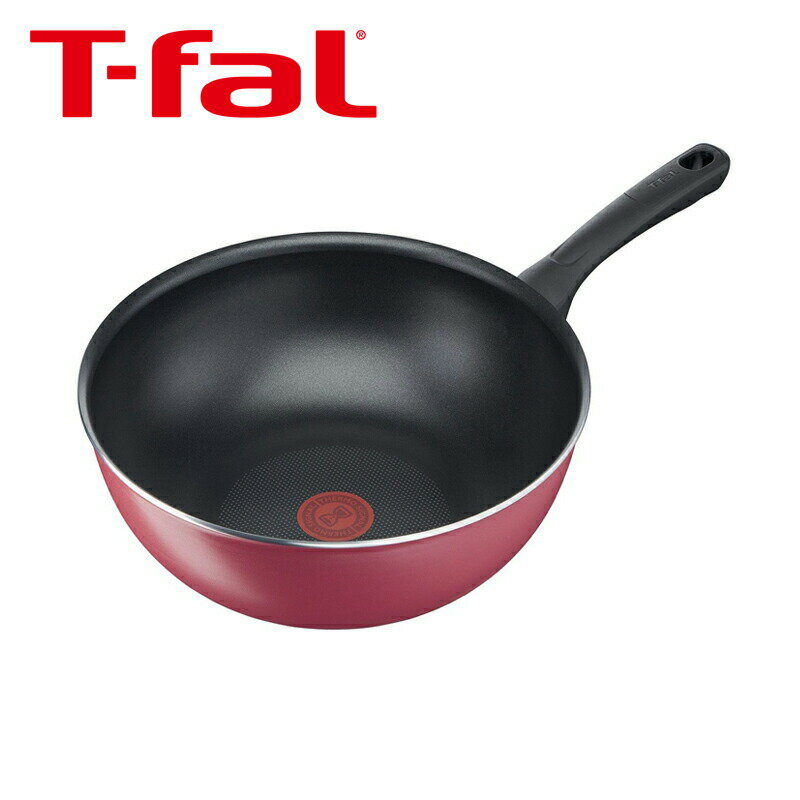 Rakuten - ティファール クランベリーレッド ウォックパン28cm B55919 正規品 B55919 3168430306806