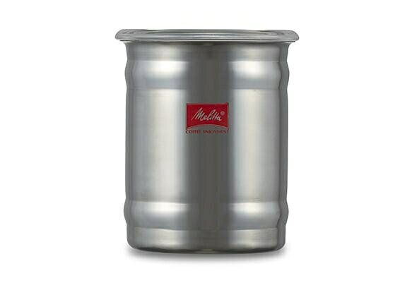 メリタ(Melitta) ステンレスキャニスター MJ2156 MJ-2156(透明フタ) 純正品 正規品 ステンレス おしゃれ 本格 遮光 コーヒー豆保管 コーヒーキャニスター 200g コーヒー関連品 ハンドドリップ関連品 メジャースプーン付 高級感 贈り物 プレゼント ギフト おすすめ