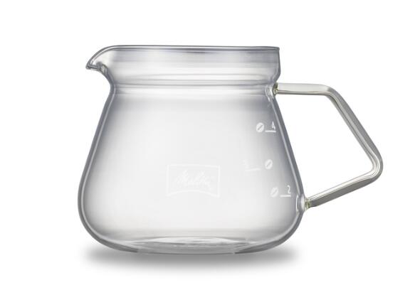 メリタ(Melitta) カフェリーナ ガラスポット MJ500S MJ-500S 純正品 正規品 ガラス製コーヒーサーバー コーヒーポット フタ茶こし付き 電子レンジ対応 レンジOK 食洗器OK 耐熱ガラス製 洗いやすい 目盛り コーヒー関連品 フィルター ハンドドリップ器具