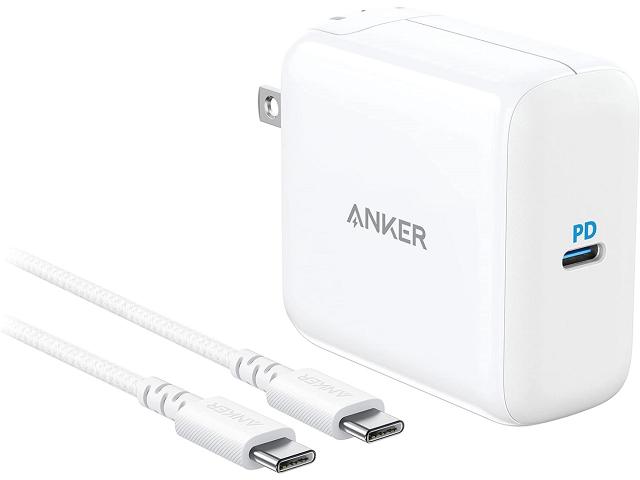 在庫処分 アンカー Anker PowerPort III PD 65W B2717N21 ホワイト 送料無料 チャージャー 充電器 USB急速充電器 折りたたみ式プラグ PD充電 Power Delivery 高耐久USB-Cケーブル付属 1.8m 最大65W Surface MacBook iPhone Android 対応 在庫限り