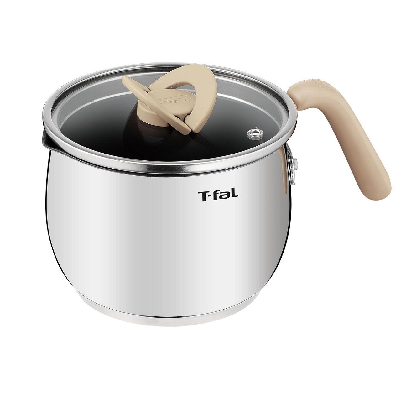 【正規品】ティファール オプティスペースIHSSマルチポット 鍋 なべ 16cm 16センチ G75183 G74783 G74683 | ガス火対応 IH対応 コンパクト 煮る 焼く 揚げる 炊く 炊飯 取っ手付き 蓋つき ガラス蓋 T-fal