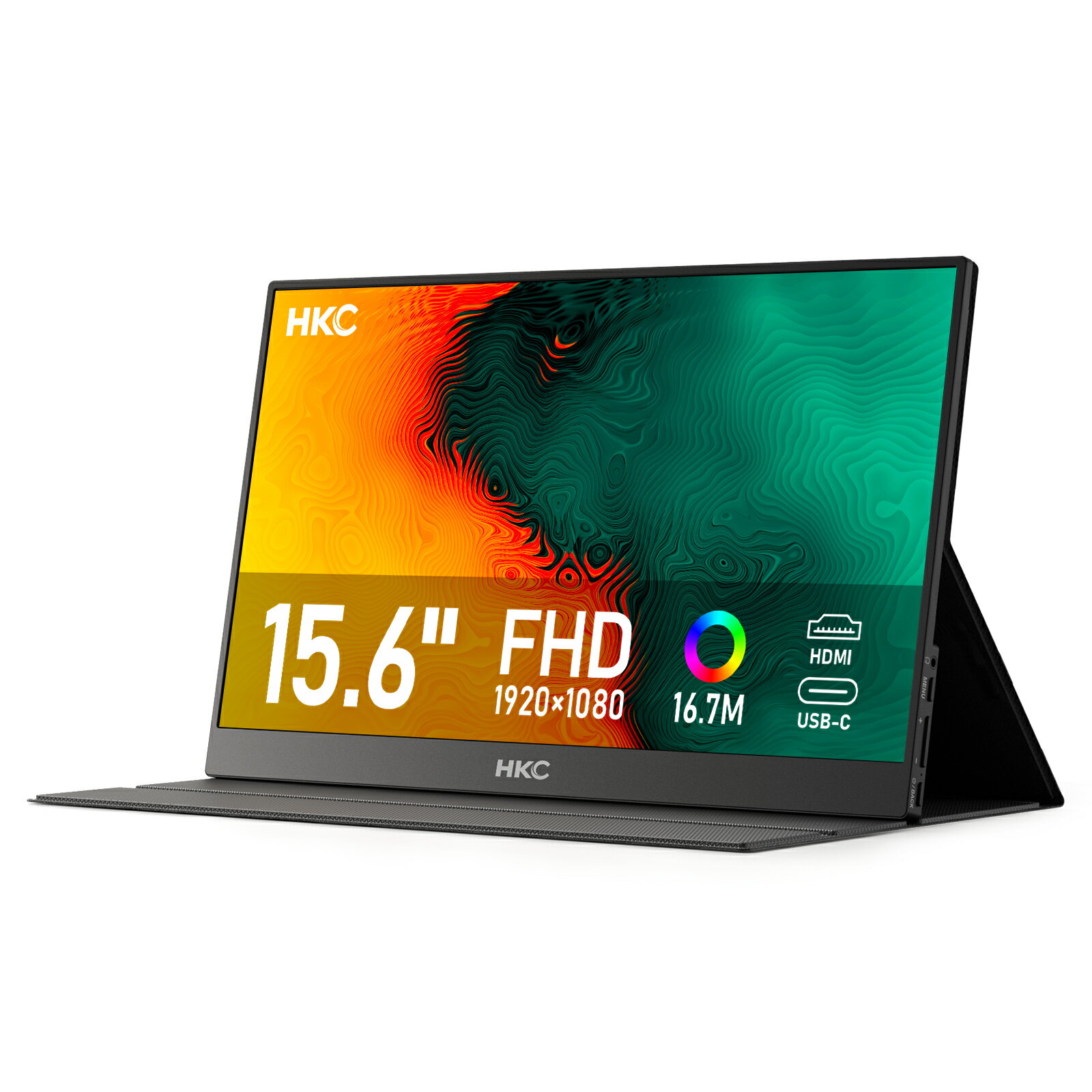 HKC モバイルモニター V16 15.6 型 ビジネス用 軽量 小型 正規品 6940017326066 Mobile Monitor ディスプレイ ゲーム リフレッシュレート60Hz 解像度 1920×1080