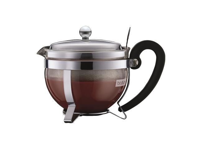 Rakuten - BODUM ボダム ティーポット ティーメーカー CHAMBORD シャンボール 500ml 12030-16 シルバー 正規品 ステンレスフィルター ガラス 1203016|||
