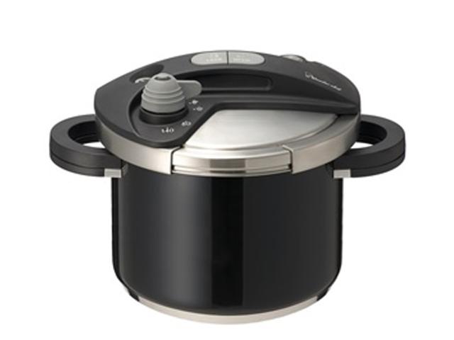 Rakuten - ワンダーシェフ Wonder chef オースプラス ブラック 両手圧力鍋 5.0L 670076　4〜6人向け 大容量 サイズ JAN 4970840670076