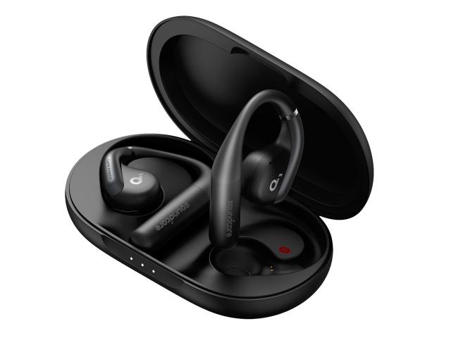 Rakuten - [在庫処分] アンカー ANKER Soundcore AeroFit A3872N11 ブラック ワイヤレスイヤホン オープンイヤー型 コードレス 防水 IP57 在庫限り A3872N11||