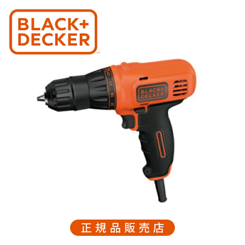 ブラック・アンド・デッカー(BLACK+DECKER) スマートドリルドライバー オレンジ KR112 [コード式] 正規品 4536178011600 電動ドライバー DIY 電動工具 電動ドリル ブラックアンドデッカー