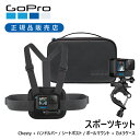 ＜正規品＞GoPro ゴープロ スポーツキット AKTAC001 | GoPro 純正 チェストマウント ケース セット アクセサリーセット アクセサリー AKTAC-001 胸マウント 付属 アクセサリーセット 収納ケース お得 旅行 便利 持ち運び Chesty ハンドルバー ポールマウント マウントセット