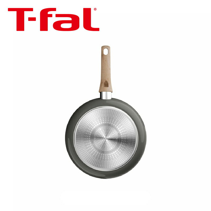 Rakuten - 【T-fal】ティファール IH セラミックグライド アースグレー フライパン28cm C44206 セラミック グレー なめらか こびりつきにくい 長持ち コーティング エコ 環境 ウッド ハンドル ガス IH お知らせ 正規品 3168430365469