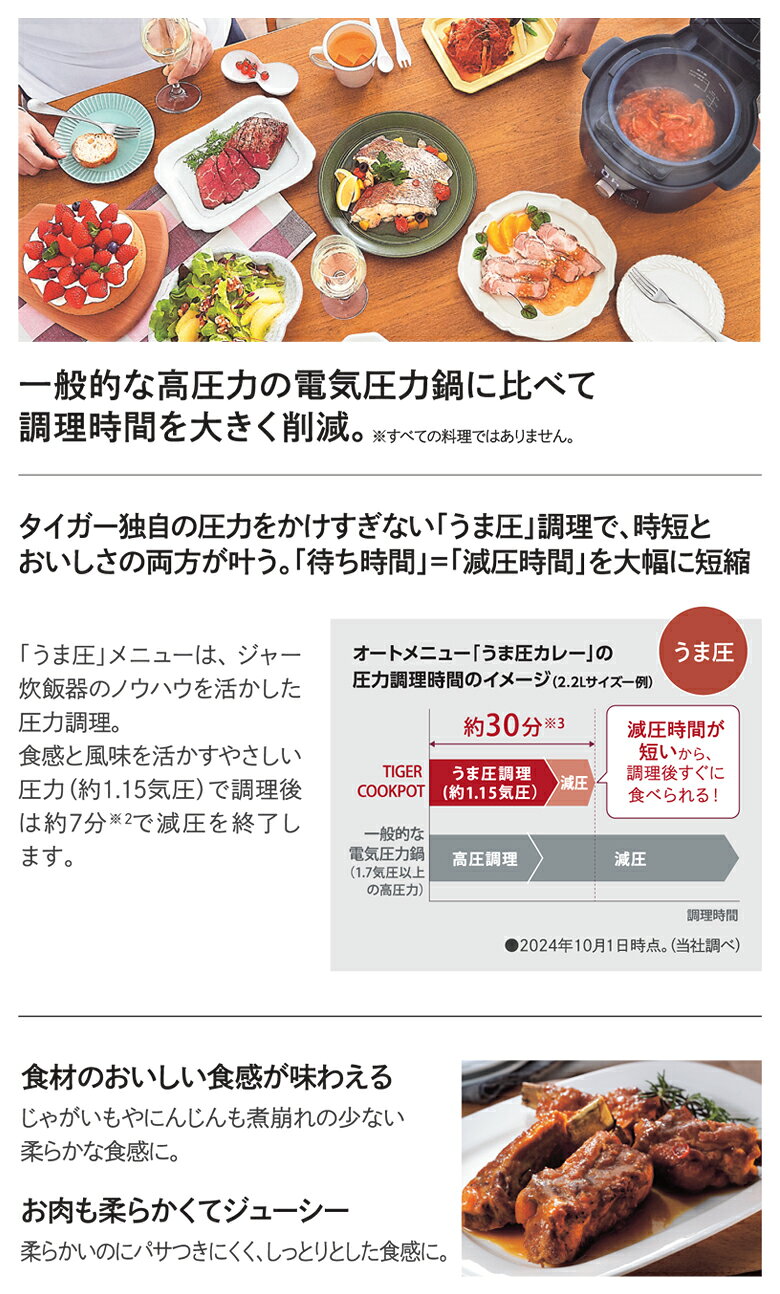 【正規品】タイガー魔法瓶 電気圧力鍋 COOKPOT タイガークックポット COK-B400 COK...