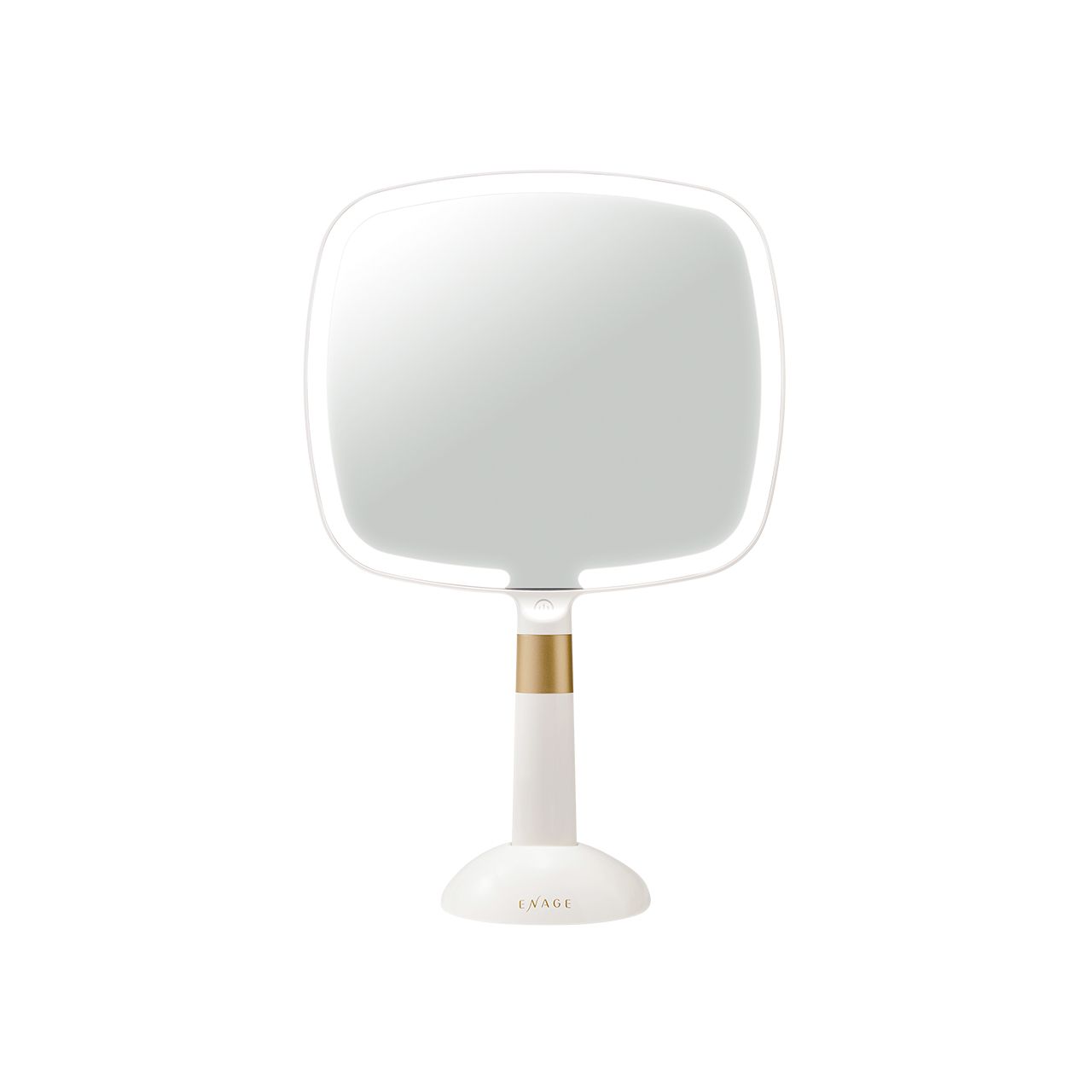 [在庫処分] コイズミ LEDミラー ホワイト KBE3250W 送料無料 正規品 エナージュ 充電式 USB充電 鏡 調光 調色 手鏡 卓上 薄型 角度調整 スタンド 小物置き 持ち運び 化粧ミラー 卓上ミラー メイクミラー ギフト koizumi 小泉成器 KBE-3250/W 在庫限り